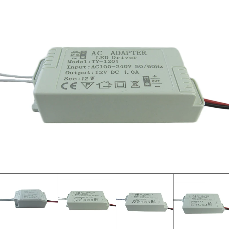 

LED Voltage Driver Convertor 12V 5W-36W For Floodlight Ceiling Lamp Waterproof