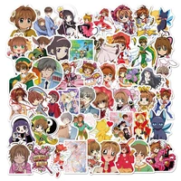 103050pcs hot cartoon anime magical girl creative graffiti suitcase mobile phone case gift toy cute girl sticker wholesale