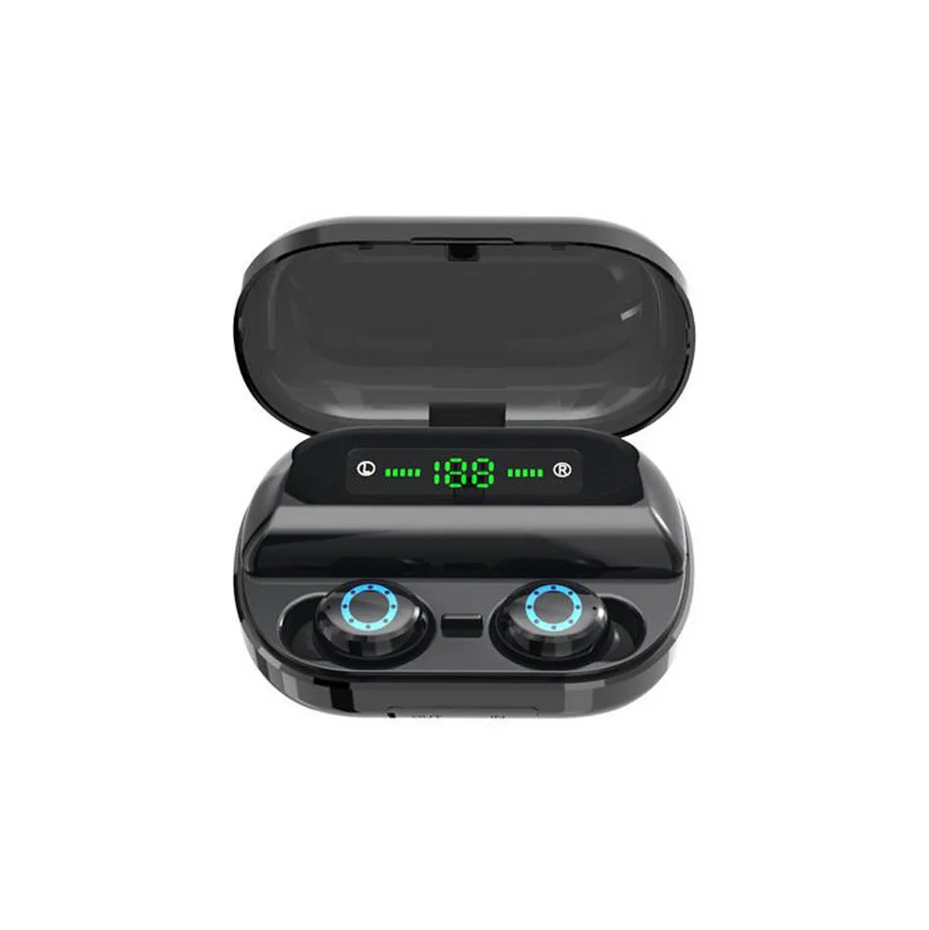 50 # TWS Bluetooth наушники с микрофоном и светодиодным дисплеем беспроводные