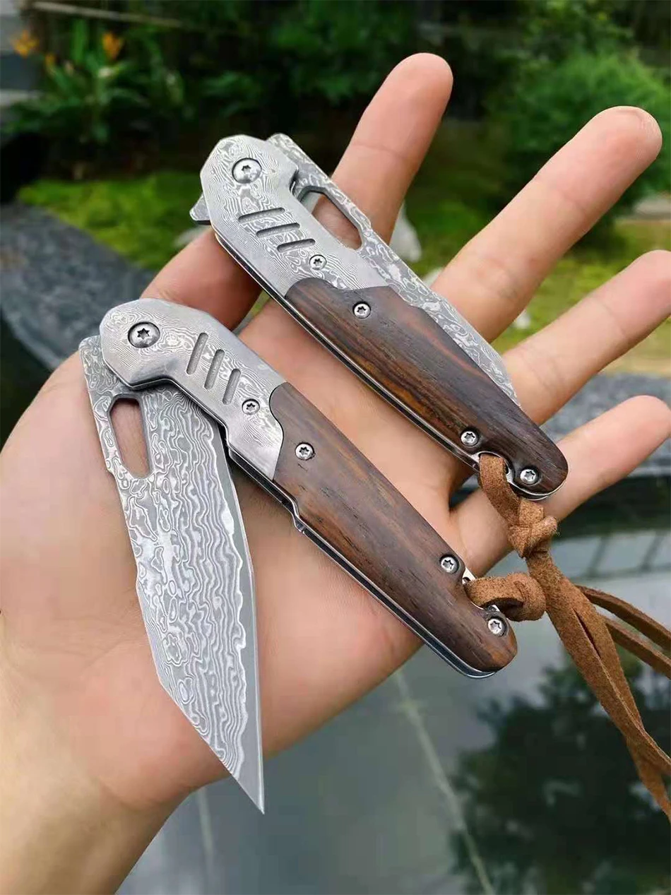 

VG10 Damascus Steel Tactical Folding Knife Outdoor Survival Fighting Hunting Knife Camping Knife Survival Defense EDC Tool