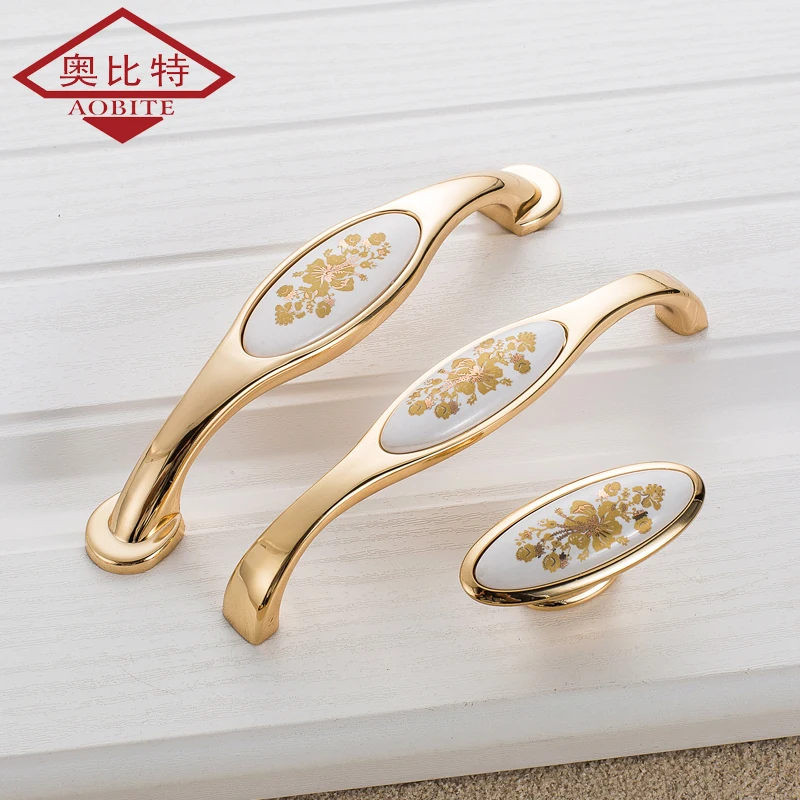 AOBT антикварная керамические ручки для шкафов шкаф классические ящики шкафа