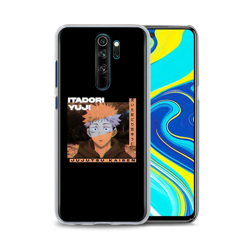 

Gojo Jujutsu Kaisen Phone Case For Xiaomi Redmi Note 9S 10 Pro Max 9T 8 8T 9 Pro 8A 7 7A 9A 9C Hard Back Cover Shell Coque Capa