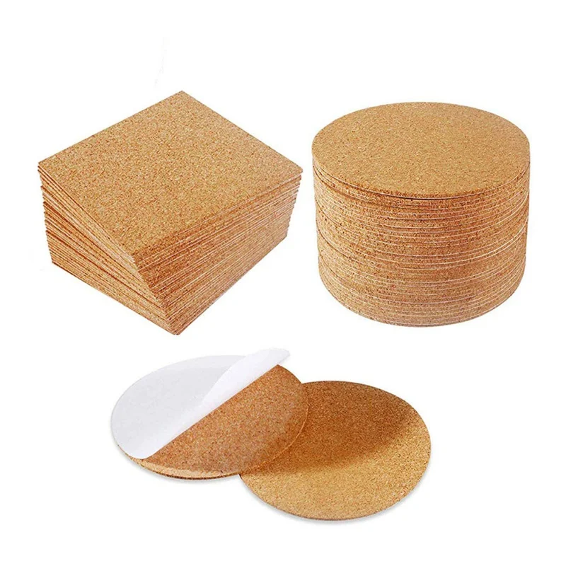

1 Pc Cork Board Wooden Bulletin Memo Pin Board Photos Message Boards Wall Adhesive Hexagonal Round Stickers Home Decor Board