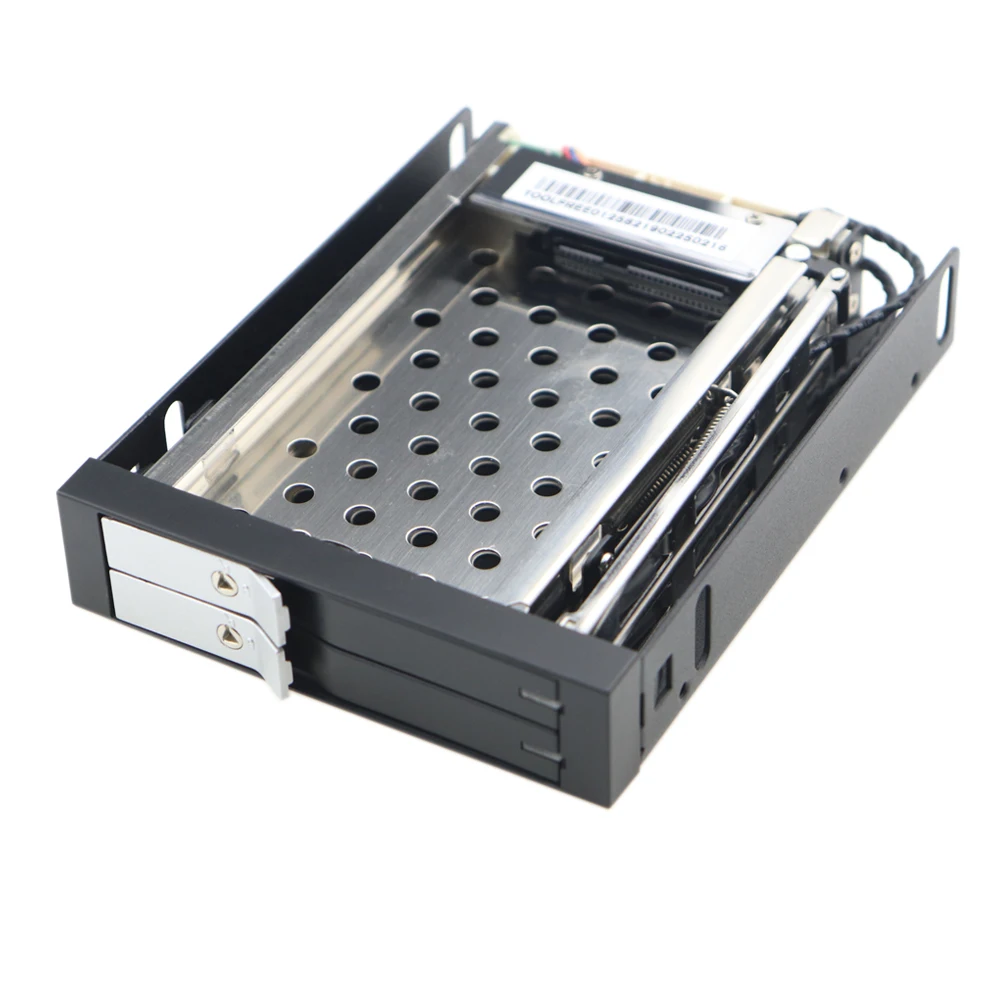 Zeadow Цельнометаллический корпус с 2 отсеками 5 дюйма SATA HDD SSD мобильный силовыми