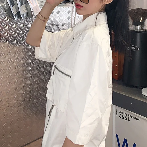 

Jacket Fall/Winter Women 2021 New Jacket Stylish Zip Loose Shirt Jacket