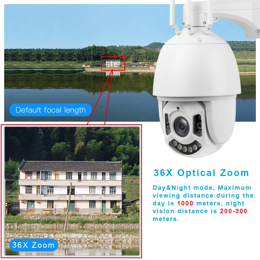 Беспроводная камера видеонаблюдения с поддержкой 4G SIM карты 1080P Wi Fi|Камеры