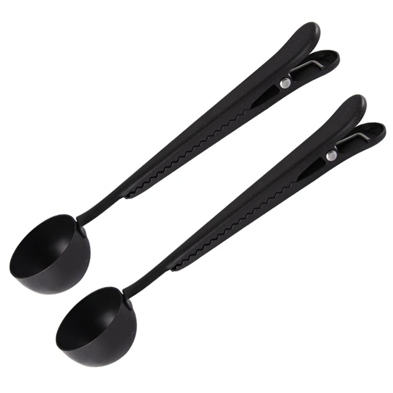 

1 Pcs Milk Frother Electric Milk Frother Milk Steamer & 2 Pcs Coffee Measuring Spoon with Bag Seal Clip-Titanium Black