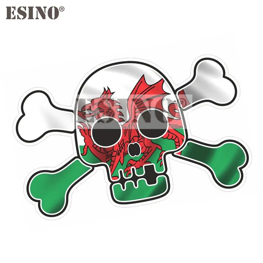 

Car Styling Creative Funny Skull with Bones Decal Cartoon PVC Waterproof Car Body Sticker Pattern Vinyl