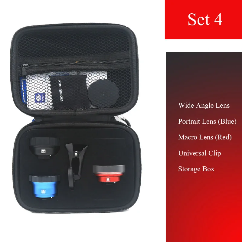 Мобильный объектив внешний зеркальный набор высокой четкости Универсальный для