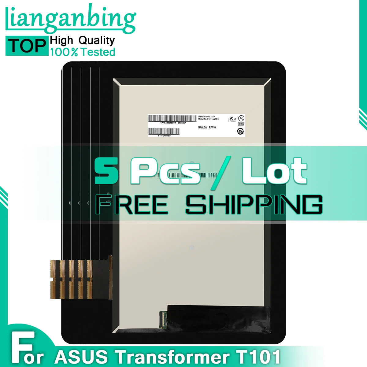 5 шт. для ASUS Transformer Book T101 HA T101H T101HA ЖК дисплей Дисплей с кодирующий преобразователь