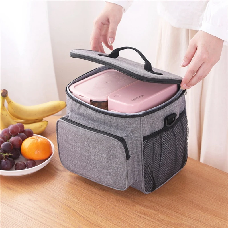 

Lunch Bag for Men Women - Lunch Box Leakproof Cooler Tote Portable Freezable Lunch Bag Organizer to Work School Picnic