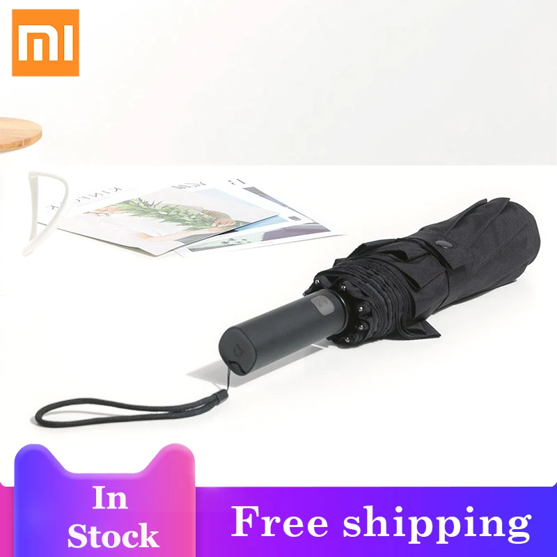 Xiaomi Mijia Автоматический складной зонтик и алюминиевый ветрозащитный мужской