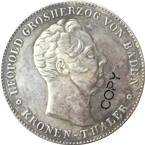 

German 1836 1 Kronenthaler монета 38 мм