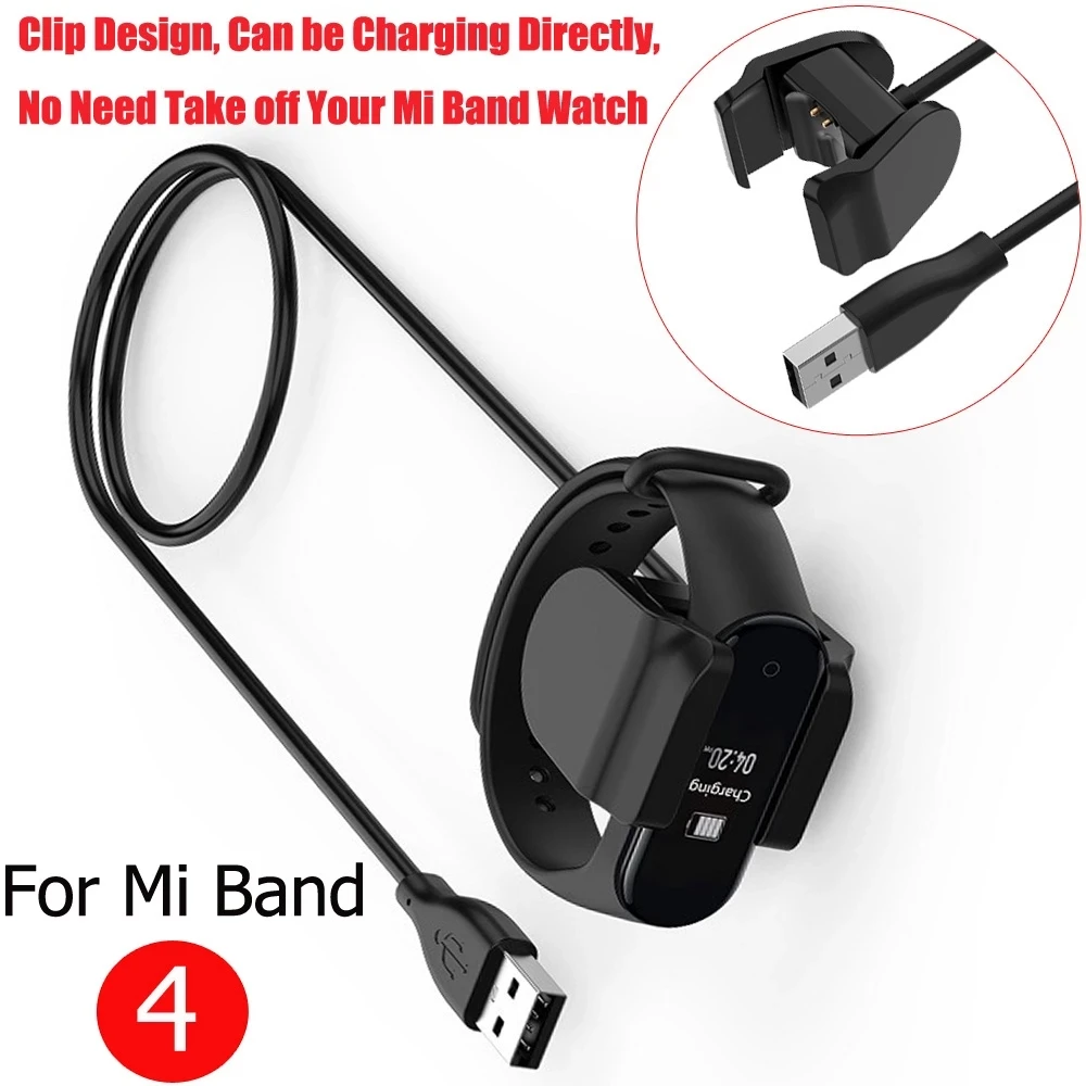 

Зарядный кабель для Xiaomi Mi Band 4, зажим для умных часов, дизайн, простой зарядный кабель, USB-кабель для передачи данных для Mi Band 4, адаптер зарядно...