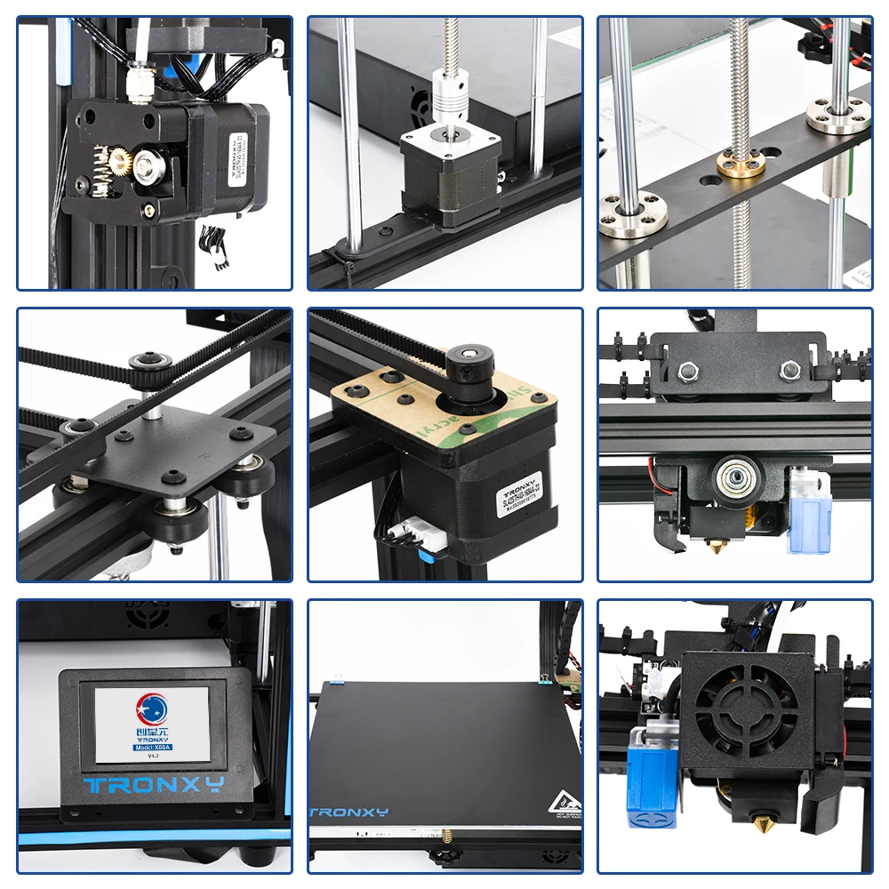 Tronxy новая X5SA 400 FDM 3D принтеры комплект крупный шрифт Размеры автоматическое