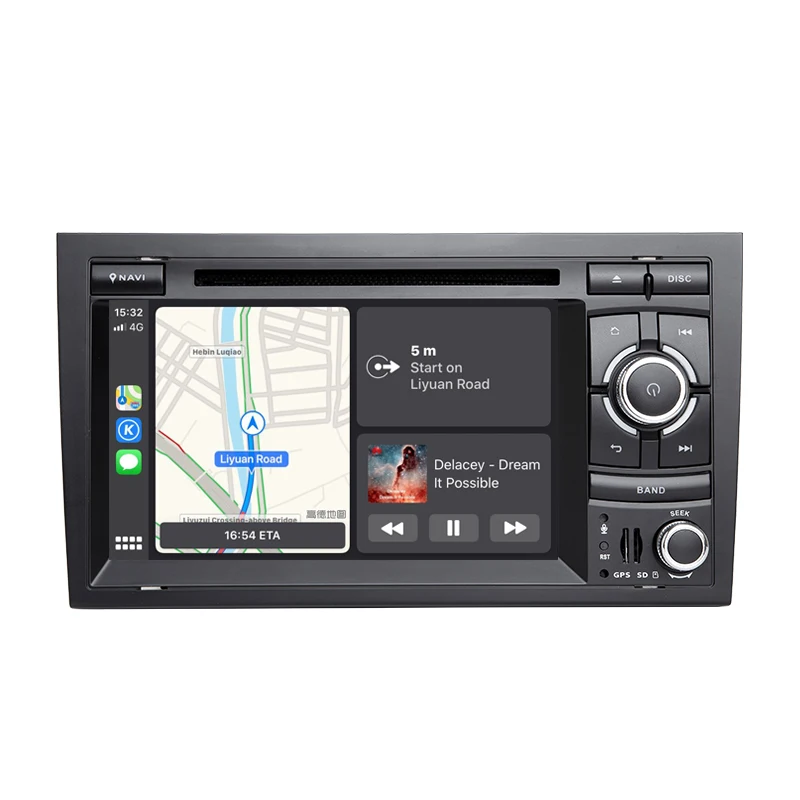 Android 9 0 Авторадио встроенный CarPlay GPS-навигатор совместимый с Audi A4 B6 B7 S4 RS4 2002-2008 SEAT Exeo