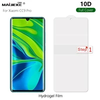 10d soft front hydrogel film for xiaomi cc9 pro full cover screen protector nano protective filmnot glass