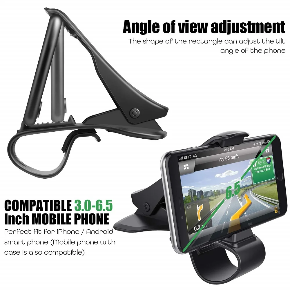 magnetic phone holder for car Universal Phone Holder HUD Dashboard Mount Phone Holder In Car Stand Bracket Support Smartphone Voiture Auto Telephone Clip GPS phone stands