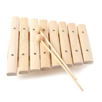 children kids natural wood wooden 8 tone xylophone percussion toy musical instrument for kids music develop