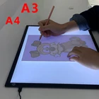Планшет для рисования A4A3 wacom, цифровой графический планшет со светодиодной подсветильник кой, для алмазной живописи, портативный планшет для Просмотра рентгеновских снимков