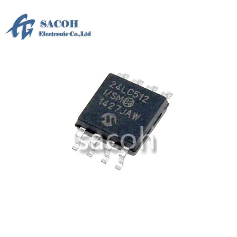 

10PCS/Lot New Original 24LC512-I/SM 24LC512-E/SM or 24LC256-I/SM 24LC128-I/SM 24LC64 24LC32A SOP-8 512K CMOS Serial EEPROM