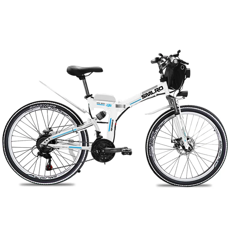 White -48V 13AH 500W Продукт, литиевая батарея, 26 дюймов, 500 Вт, 48 В, 13 Ач, электрический велосипед, 21 скорость, горный велосипед, дешевая цена, складной e велосипед для продажи - Цвет: White -48V 13AH 500W
