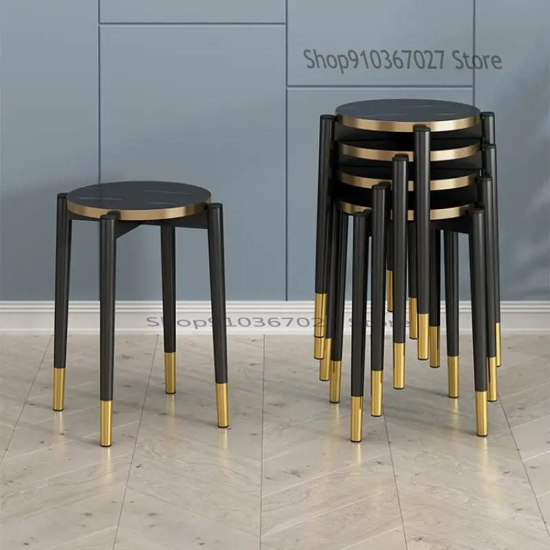 Скандинавский металлический стул для творчества роскошный легкий табурет