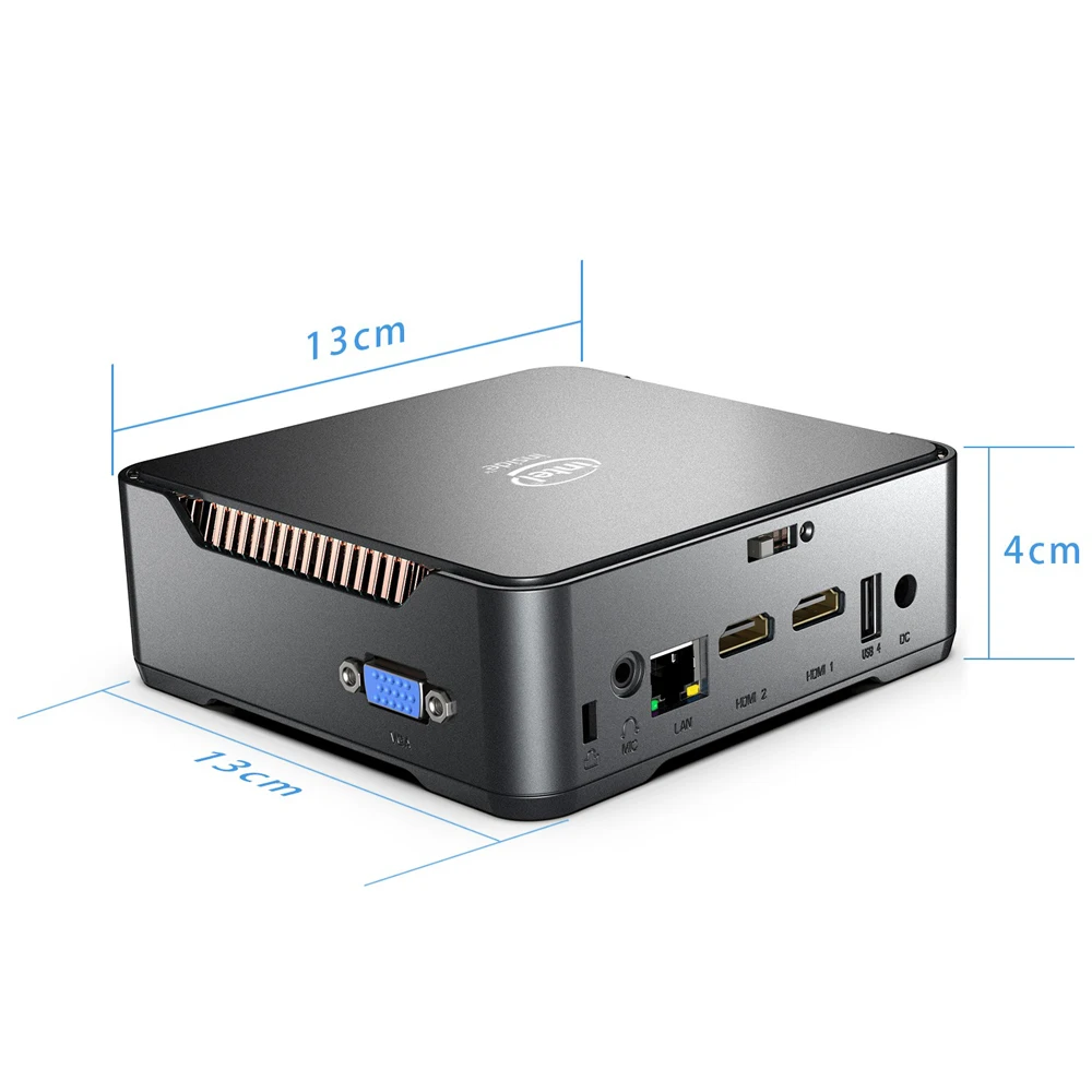 Мини ПК GK3V Intel celeron J4125 4 ядра 8 ГБ ОЗУ 128 ГБ/256 Windows 10 dual WIFI 4K 60 Гц WIN10 HDMI VGA Настольный HTPC