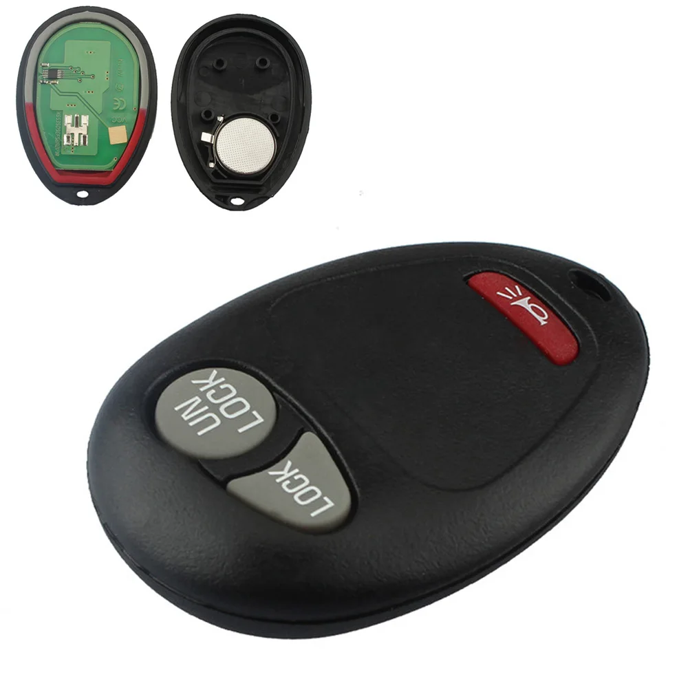 

3 Buttons 315MHz Auto Car Keyless Entry Remote Key Fob Transmitter Clicker Beeper Alarm for Chevrolet GMC Hummer Isuzu-2004-2012