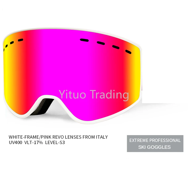 G-plus Kufeng Ski Glasses Equipment TPU PC Material Large Spherical Goggles Double Anti-fog Lenses Mountaineering Snow Myopia |