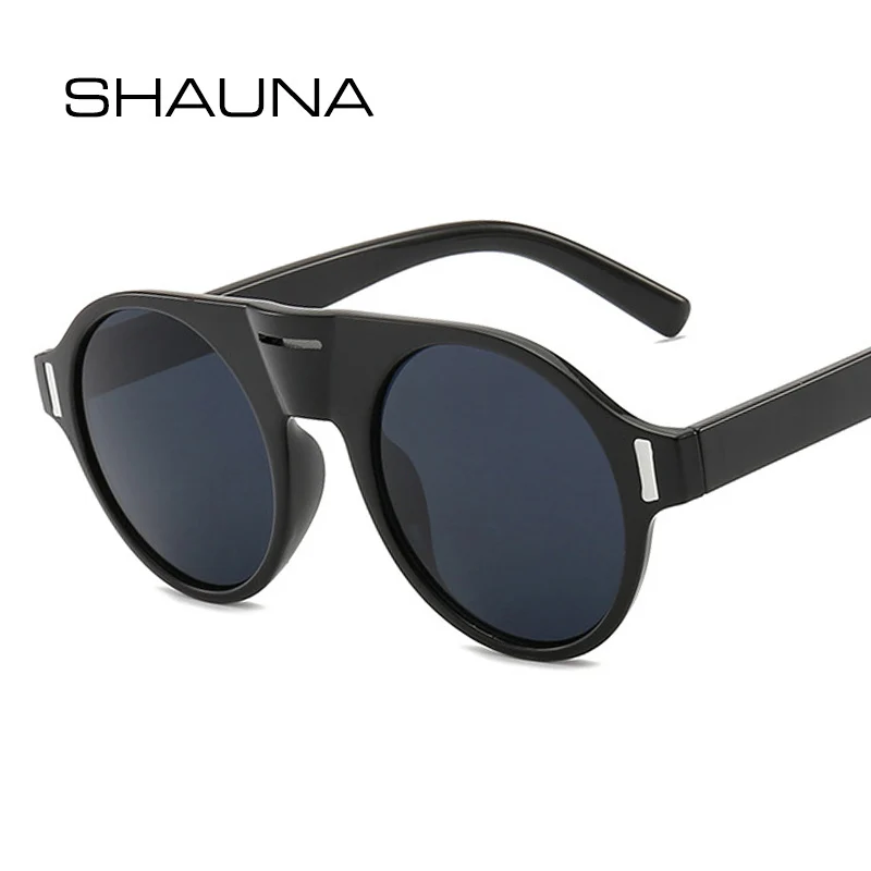 Женские и мужские круглые ретро очки SHAUNA солнцезащитные UV400|Женские очки| |