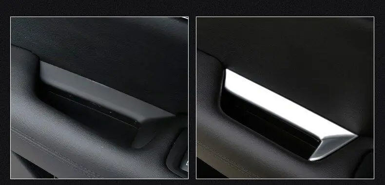 

4PCS Chrome Inner Door handle Armrest Cover Trim For Cadillac XT5 2016 2017 2018