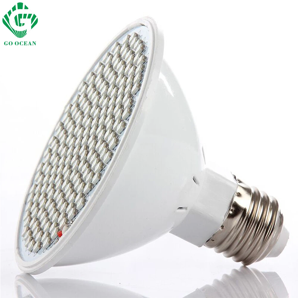 24W светодиодный Grow светильник полный спектр УФ растет s ИК E27 растения аквариумная