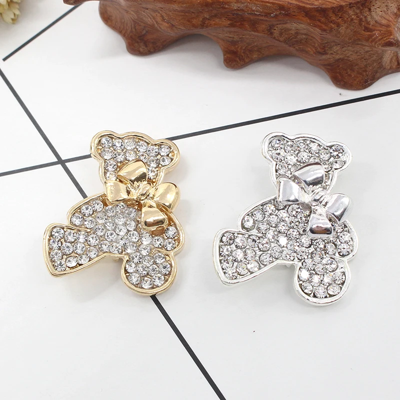 Полный Мишка со стразами брошь ювелирные изделия люксовый бренд Rhinestone Bowknot