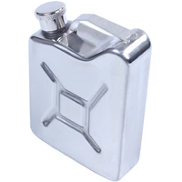quality mini stainless steel 5oz hip flask liquor whiskey alcohol fuel gas gasoline can