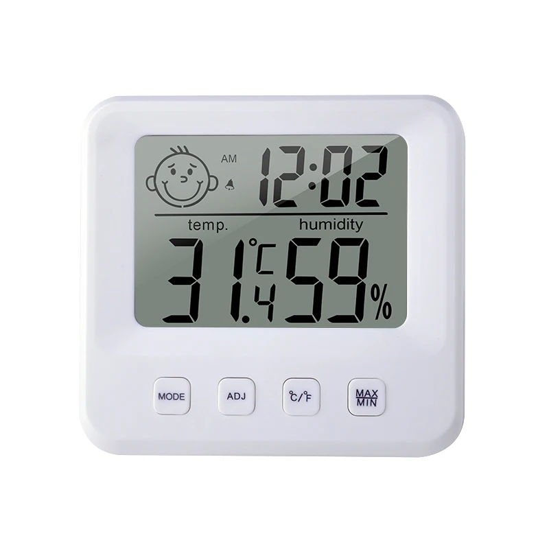 Amvolta Digital Weather Station Temperature Sensor Humidity Meter Thermometer Hygrometer Gauge LCD Indoor Convenient Baby Room |
