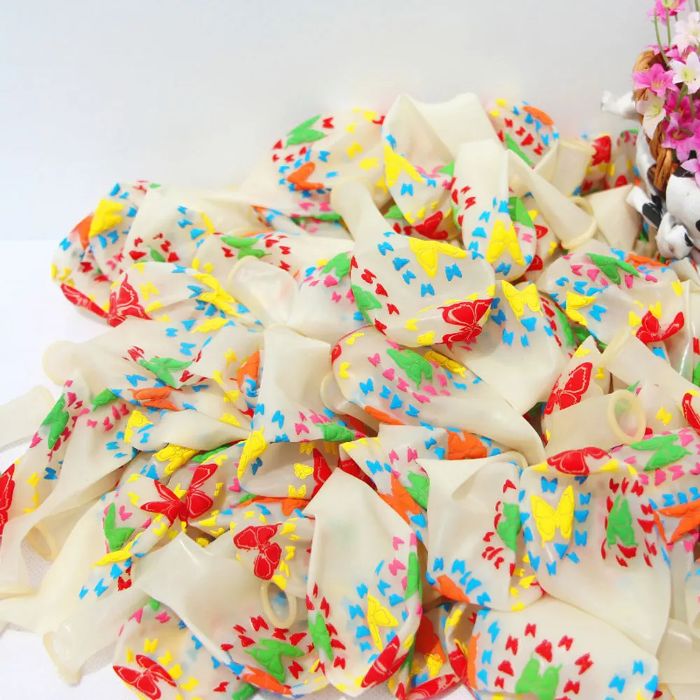 

10pcs Fluorescence Butterfly Flower Latex Balloons Kids Inflatable Toys Gift Wedding Decorations Happy Birthday Party Supplies