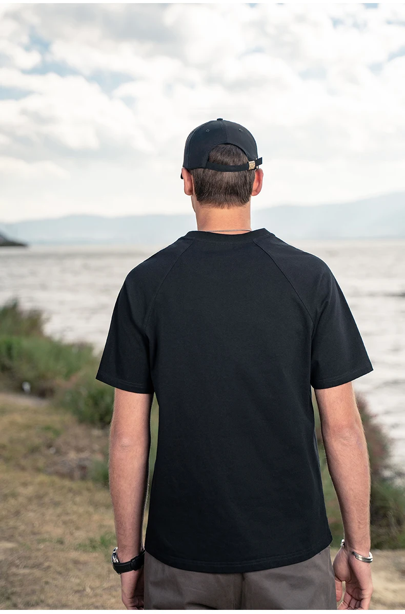 

YTX718 2021 new men's short-sleeved T-shirt trendy all-match half-sleeved bottoming shirt summer