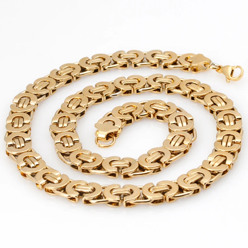 

Мужской чокер из нержавеющей стали, в стиле хип-хоп