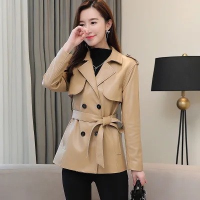 MEWE Women New Fashion Genuine Real Sheep Leather Jacket R42