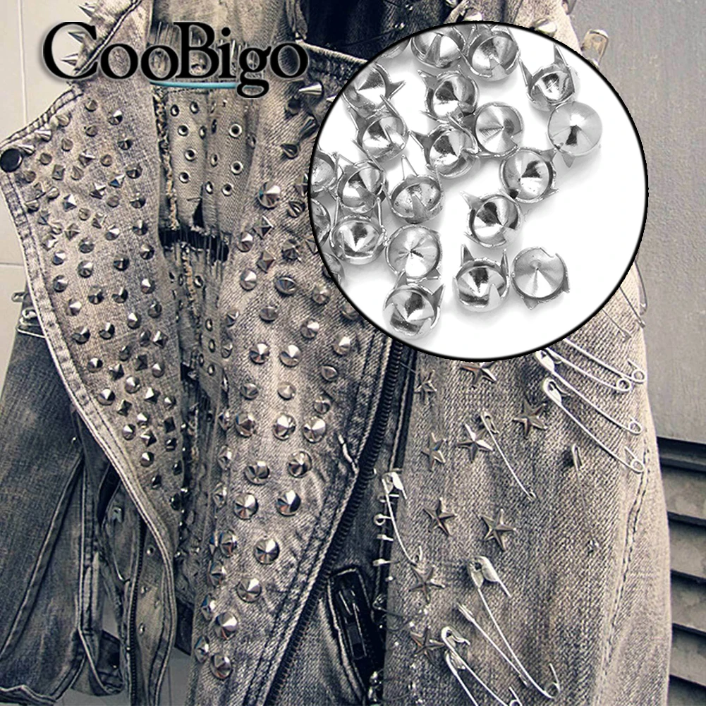 100 шт. конусные шпильки заклепки шипы гвоздики для улицы в стиле панк сапог