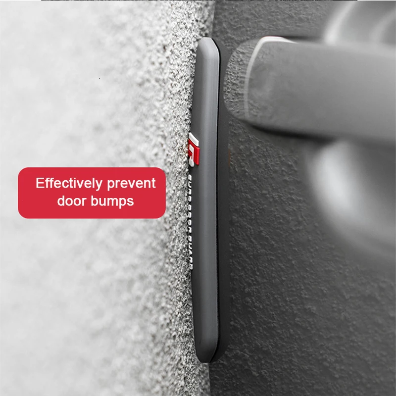 6PCS Auto Car Door Guard Edge Protector Door Anti-collision Sticker Rear View Mirror Anti-scratch Protector Door Trim Accessorie