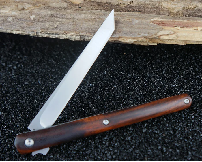 Outdoor survival folding knife ball bearing M390 steel desert iron wood camping hunting pocket knife EDC tool car multi-tool