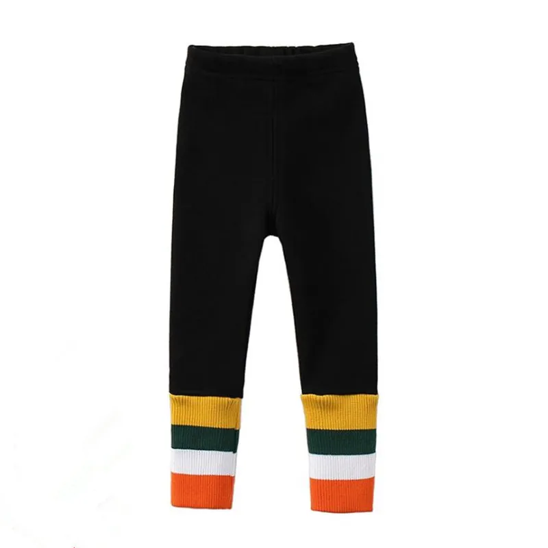 

DFXD зимние леггинсы для маленьких девочек, новые детские модные облегающие брюки-карандаш в полоску, Детские облегающие брюки, наряд