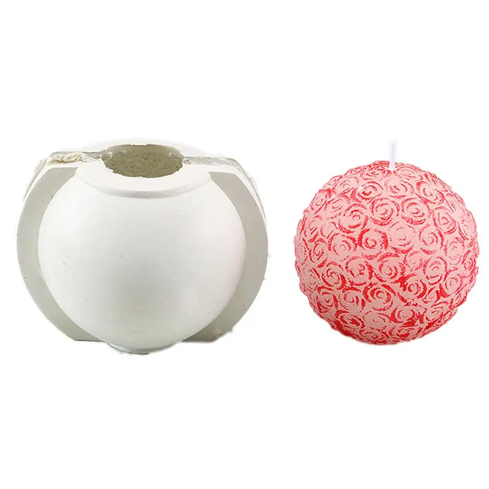 Силиконовая форма в форме свечи 3D розы для мыла ручной работы инструмент