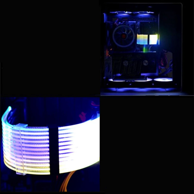 

Extension Cable Kit 24P+8P(8+8) RGB Cable Sync Rainbow Cable Neon Extension Cord 5V-ARGB for Decoration