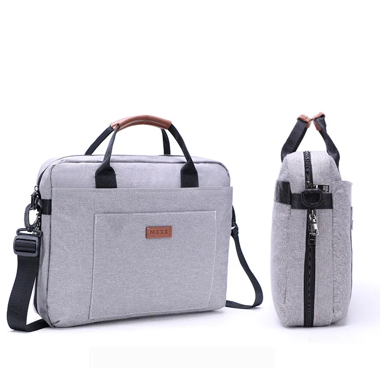 new all-in-one solid color business computer bag out of office fashion simple portable one shoulder breathable briefcase