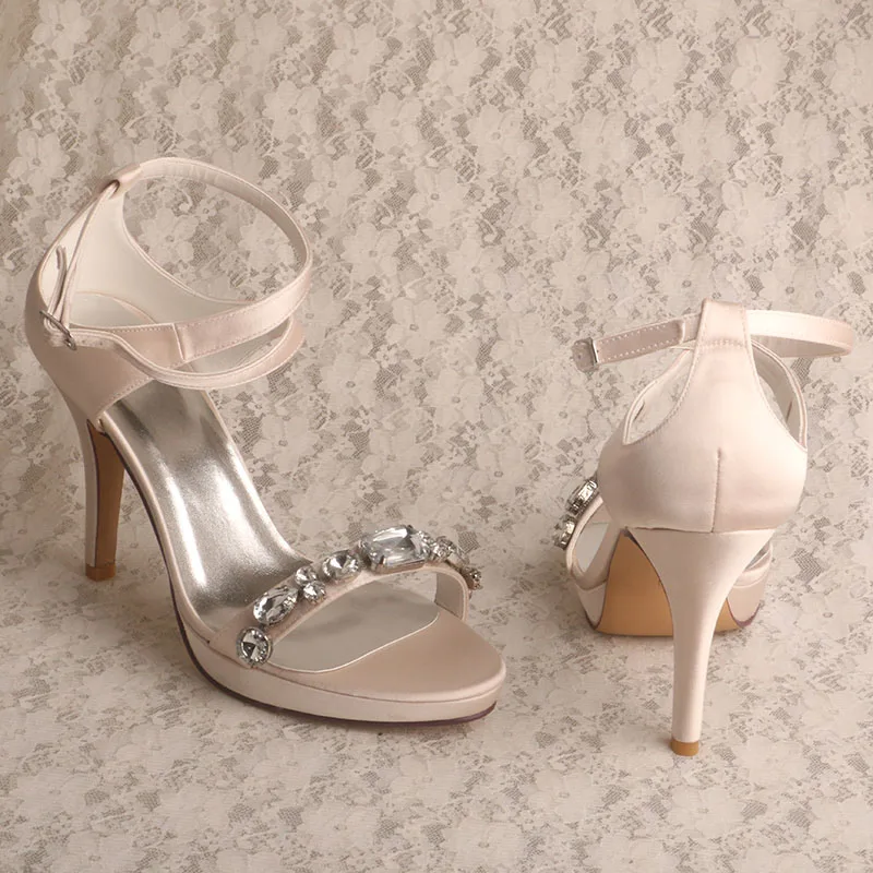 Босоножки женские на высоком каблуке сандалии платформе открытый носок для