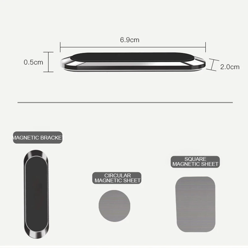 Магнитный автомобильный держатель для телефона мини полоса форма стенд на