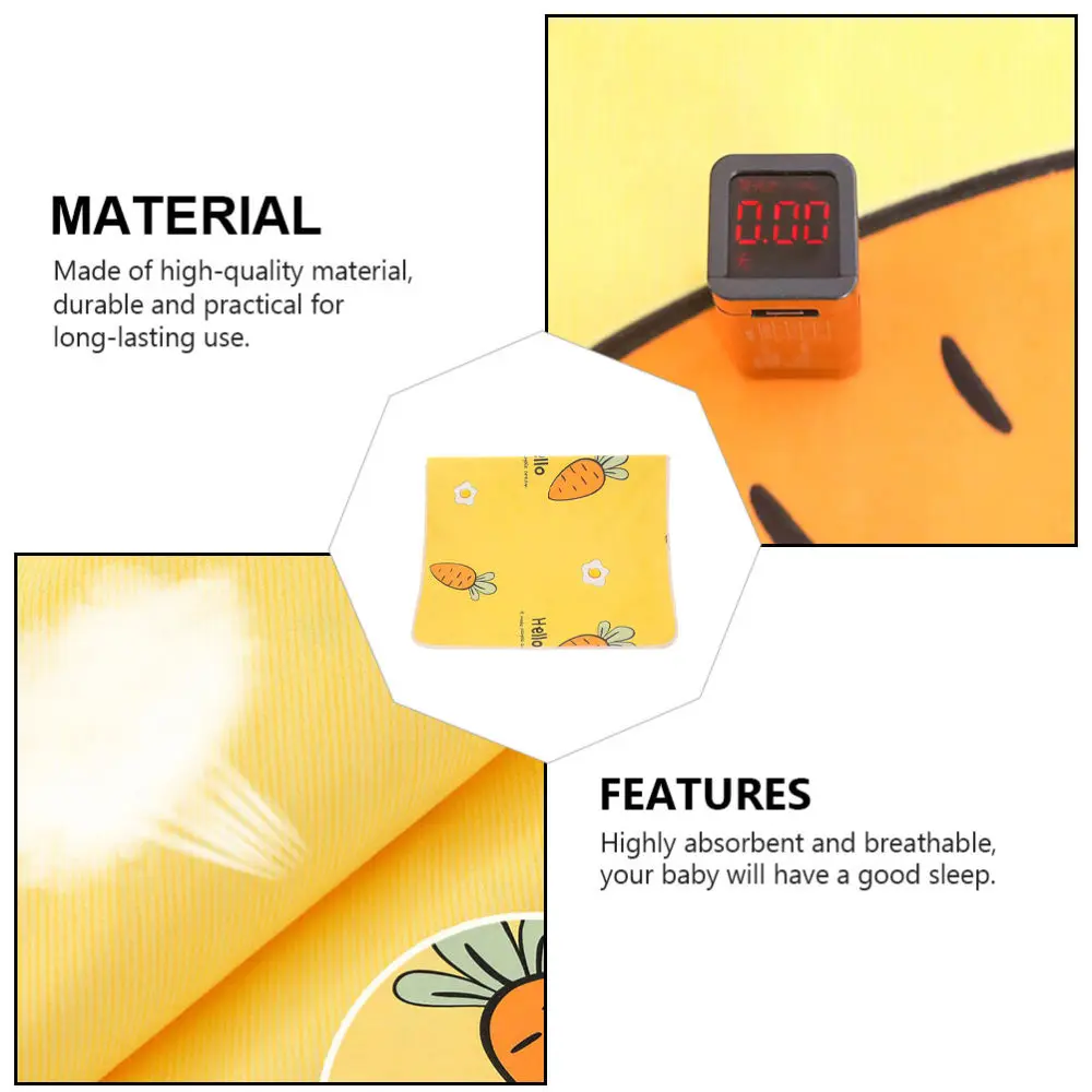 

1Pc Washable Menstrual Nursing Pad Reusable Baby Changing Pad Yellow